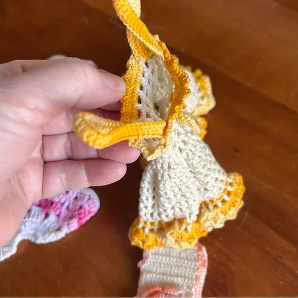 Vintage crocheted dresses, crocheted items crocheted doll dresses